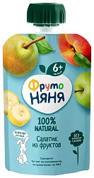 Пюре ФРУТОНЯНЯ салатик из фруктов м/у 90г