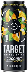 Энергетический напиток ТАРГЕТ кокос ананас ж/б 0.45л