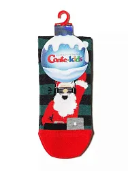 Носки детские КОНТЕ КИДС Новый год темно-бирюзовые р.13-14 арт.441