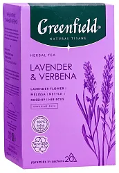 Чайный напиток ГРИНФИЛД Лаванда и вербена 20пак