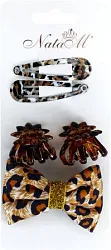 Заколка для волос НАТАМ Леопард 5шт арт.AV17097A