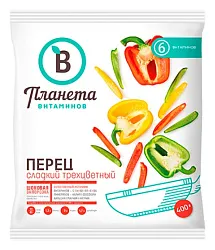 Перец ПЛАНЕТА ВИТАМИНОВ трехцветный с/м 400г