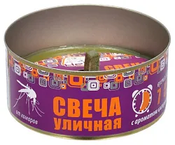 Свеча ХЭЛП уличная с ароматом цитронеллы от комаров