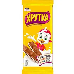 Шоколад ХРУТКА с молочной начинкой 82г