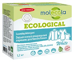 Стиральный порошок МОЛЕКУЛА для белого белья 1.2кг