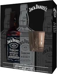 Виски ДЖЕК ДЭНИЕЛС 40% ПК 0.7л+стакан