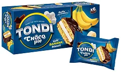 Печенье ТОНДИ Чоко-пай Банан 6шт 180г