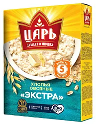 Овсяные хлопья ЦАРЬ экстра карт/уп 400г