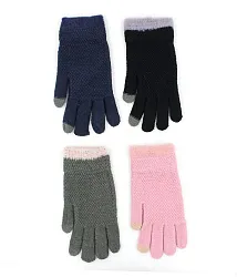 Перчатки женские ХОББИ ЛАЙН ассорти р.7-8 арт.ПС 418-2