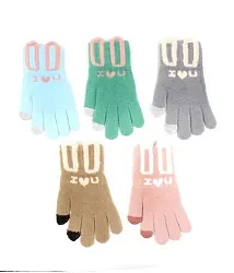 Перчатки женские ХОББИ ЛАЙН ассорти р.7-8 арт.ПС 423-02