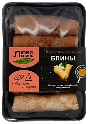 Блины ЛЮБОЛЕПИНО с ветчиной и сыром 410г