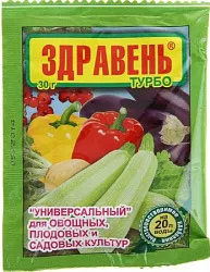 Удобрение ЗДРАВЕНЬ Турбо универсальное 30г