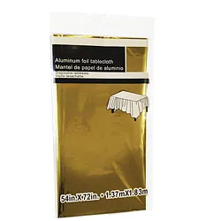 Скатерть фольгированная СФЕРА золотая 1.37*1.83см арт.3-1297-1