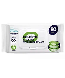 Влажная туалетная бумага СЕЛЕСТА для всей семьи 80шт