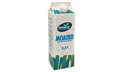 Молоко ЗЕЛЕНЫЙ ЛУГ пастер бзмж 2.5% пюр/пак 950г