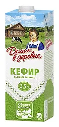 Кефир ДОМИК В ДЕРЕВНЕ бзмж 2.5% 950г