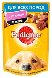 Корм для собак ПЕДИГРИ с ягненком в желе 85г