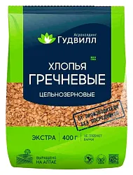 Хлопья ГУДВИЛЛ гречневые экстра м/у 400г
