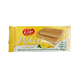 Вафли ГАСТОНЕ ЛАГО Покер с лимонным кремом 45г