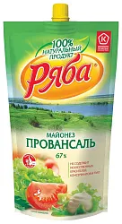 Майонез РЯБА Провансаль 67% д/пак 200г