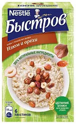 Каша БЫСТРОВ 5 злаков изюм орех ПБИО1 40г