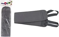 Мочалка НАТАМ серая с ручками арт.5119-30S-P