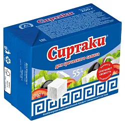 Сырный продукт СИРТАКИ Оригинал для греческого салата сзмж 55% 200г