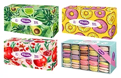 Салфетки ПЛЮШЕ Ассорти карт/уп 2сл 100шт