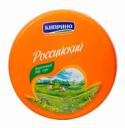 Сыр КИПРИНО Российский бзмж 50% 1кг