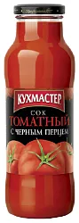 Сок КУХМАСТЕР томатный с черным перцем ст/б 0.68л