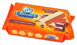 Вафли СЛАДОНЕЖ с шоколадным кремом 170г