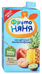 Сок ФРУТОНЯНЯ мультифрукт 0.5л