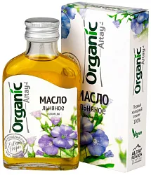 Масло льняное АЛТАЙ ОРГАНИК 100мл