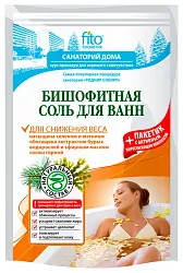 Соль для ванн ФИТО КОСМЕТИК Бишофитная для снижения веса 500г+30г
