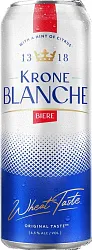 Пивной напиток КРОН БЛАНШ Бир светлый пастер 4.5% ж/б 0.45л
