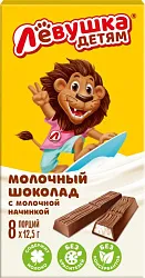 Шоколад СЛАВЯНКА Левушка детям молочный порционный стик 100г