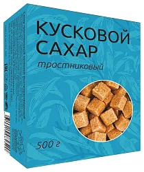 Сахар ОТЛИЧНАЯ КУХНЯ Тростниковый кусковой карт/уп 500г