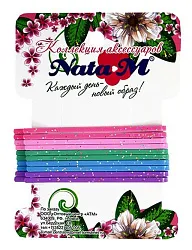 Невидимка для волос НАТАМ Микс 5.5см 10шт