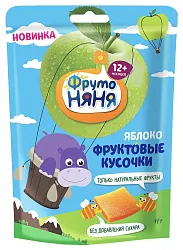 Фруктовые кусочки ФРУТОНЯНЯ яблоко м/у 53г