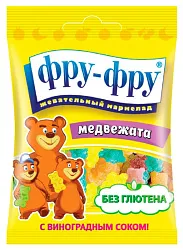 Жевательный мармелад ФРУ-ФРУ медвежата-тянучки 30г