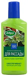 Удобрение ДОБРАЯ СИЛА для рассады органо-минеральное 250мл