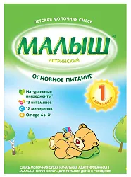 Смесь НУТРИЦИЯ МАЛЫШ истринский 1 бзмж карт/уп 350г