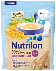 Каша НУТРИЛОН кукурузная безмолочная м/у 180г