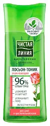Лосьон-тоник ЧИСТАЯ ЛИНИЯ роза для сухой кожи 100мл