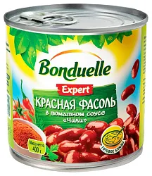 Фасоль БОНДЮЭЛЬ красная в соусе чили 425г