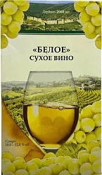 Вино НИКА белое сух 10-12% т/пак 1л