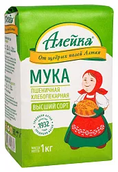 Мука АЛЕЙКА пшеничная в/с м/у 1кг