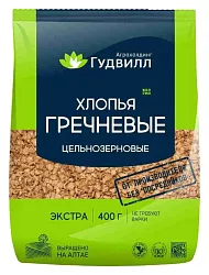 Хлопья ГУДВИЛЛ гречневые экстра м/у 400г