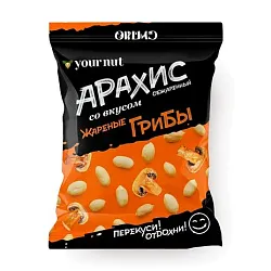 Арахис обжаренный Ю НАТ жареные грибы м/у 80г