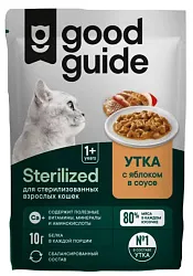 Корм для кошек ГУДГУИД утка с яблоками в соусе 75г